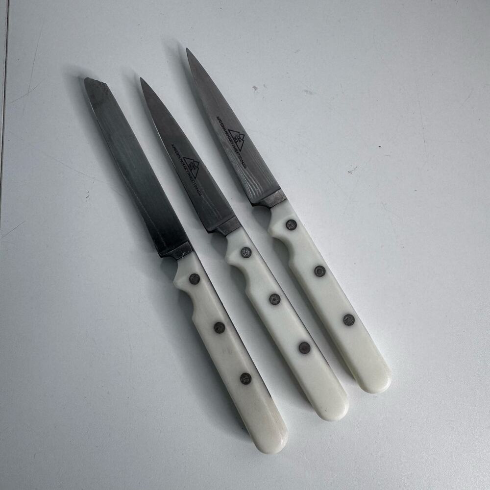 Vintage Stubai Tirol Alpenstahl Handgeschmedet  Stainless Knife Set of 3